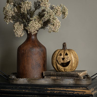 5.5" BEIGE BIG MOUTH PUMPKIN
