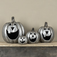 5.5" SILVER BIG MOUTH PUMPKIN
