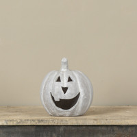 8" GREY BIG MOUTH PUMPKIN