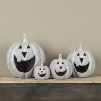 11" GREY BIG MOUTH PUMPKIN