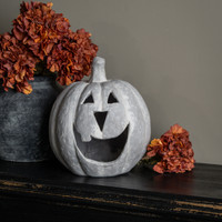 11" GREY BIG MOUTH PUMPKIN