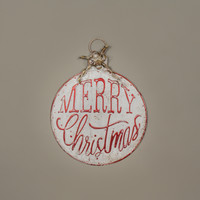 21" MERRY CHRISTMAS ORNAMENT SIGN