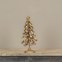 12.75" GOLD CHRISTMAS TREE