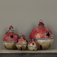 9.25" GOLD, GREEN & RED SLEIGH BELL