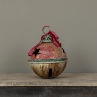 11.25" GOLD, GREEN & RED SLEIGH BELL