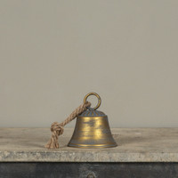4.5" AGED GOLD BELL