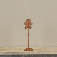 10.5" GOLD GINGERBREAD PLACE CARD HOLDER