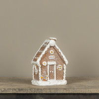 8" LIGHTED GINGERBREAD HOUSE