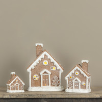 7.75" LIGHTED GINGERBREAD HOUSE