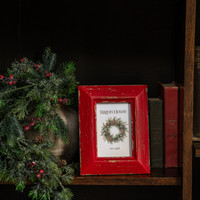 4" X 6" RED CHIPPY PHOTO FRAME