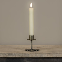 3" GOLD SNOWFLAKE TAPER CANDLE HOLDER