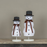 12.5" RATTAN SNOWMAN
