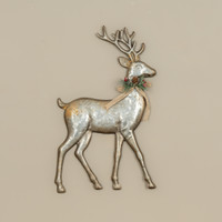 GALVANIZED WALL REINDEER
