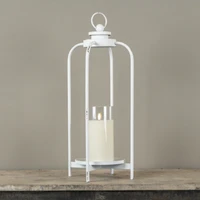 21.75" WHITE CARMEN LANTERN