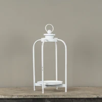 16.75" WHITE CARMEN LANTERN
