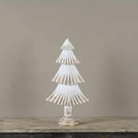 20.75" TEXTURED WHITE WOOD TREE