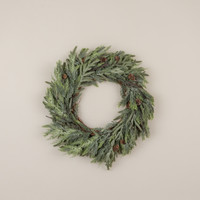 22" JUNIPER, PINE & BERRY WREATH