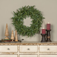 24" CEDAR & HEMLOCK WREATH