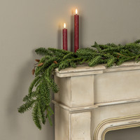 6' MIXED PINE & PINECONE GARLAND