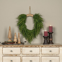 24" HANGING SOFT TOUCH CYPRESS & PINE WREATH