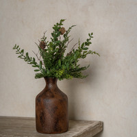 17" CYPRESS & RUSCUS BUSH