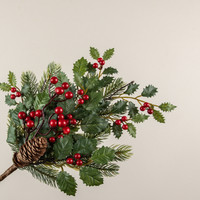 20" HOLLY, PINE & BERRY PICK