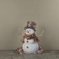 30" HOLLY SNOWMAN METAL DUMMY BOARD