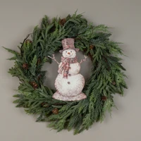 12.25" PLAID SNOWMAN METAL SIGN