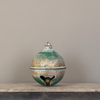 13.75" GREEN & GOLD SLEIGH BELL