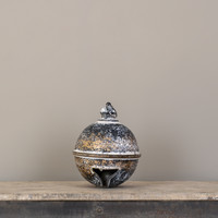 12.25" BLACK & GOLD SLEIGH BELL