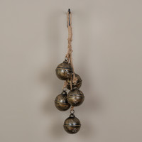 24.25" HANGING GOLD BELL CLUSTER