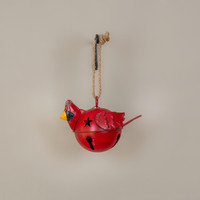 CARDINAL BELL W/ ROPE HANGER