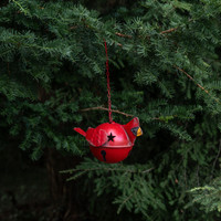 CARDINAL BELL W/ CHAIN HANGER