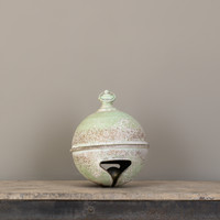 14" GREEN & GOLD SLEIGH BELL