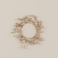 6.5" GOLD CRYSTAL CANDLE RING