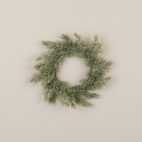 14" GLITTERED JACKSON PINE CANDLE RING