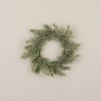 14" GLITTERED JACKSON PINE CANDLE RING