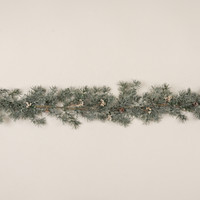 5' PINE W/ CREAM BERRIES GARLAND