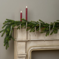 43" GOLD CRYSTAL ICICLE GARLAND
