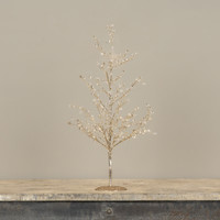 19" GOLD CRYSTAL TREE