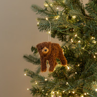 4.25" BROWN BEAR ORNAMENT