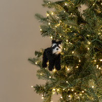 4.75" BLACK SCHNAUZER ORNAMENT