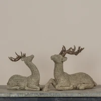 9.25" WOVEN DEER