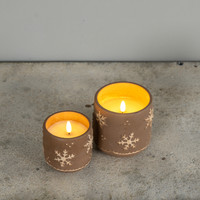 3.5" CERAMIC GINGERBREAD 3D FLAME CANDLE