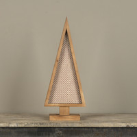 20" FRAMED HOLIDAY WALLPAPER TREE