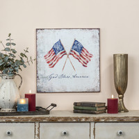 18" GOD BLESS AMERICA PRINT