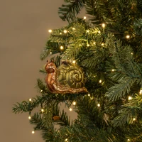 GLITTERED SNAIL ORNAMENT