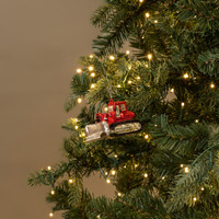 RED EXCAVATOR ORNAMENT