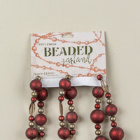 6' GARNET BEADED GARLAND