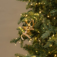 GOLD DEER HEAD ORNAMENT